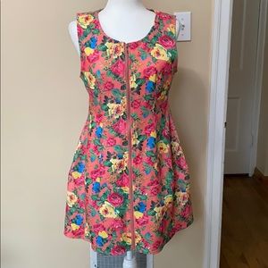 Vintage Style Vibrant Floral Dress